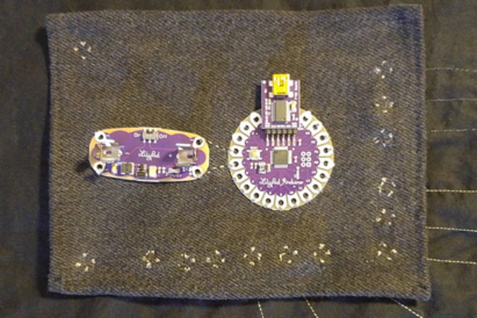 Example electronic quilt component